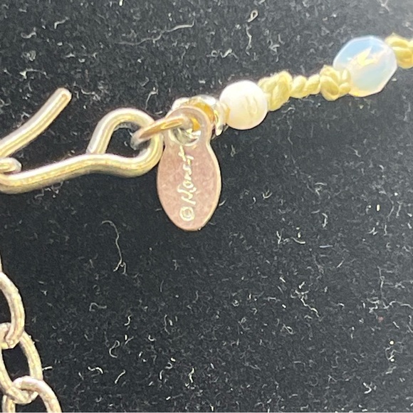 Vintage Monet multi strand beaded necklace opalescent glass gold tone - Picture 6 of 9